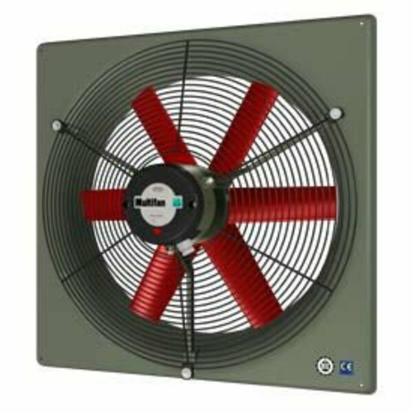 Vostermans Ventilation. Multifan Panel Agricultural Fan 18in Diameter Three Phase 240/460v With Grill V4D45K9M71100